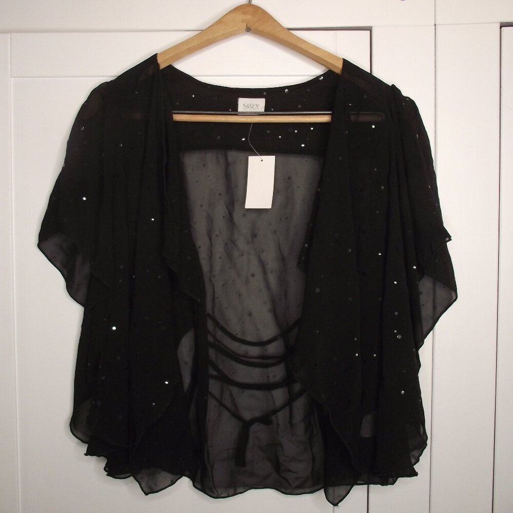 Suzy Shier, Size M, Black wrap